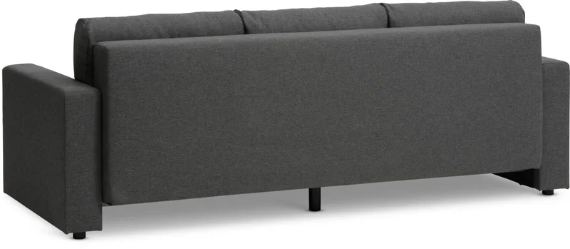 Sofá cama MARSLEV 3 cuerpos gris osc en Gris - Sillones y sofás, Uruguay | JYSK, vista 3