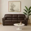 Sillon 3 cuerpos Cuero Natural - Chocolate en Marrón - Sillones y sofás, Uruguay | La Cueva Muebles, vista 1 de 3