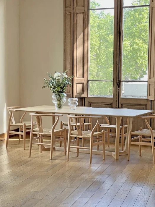 Mesa de Comedor Barcelona en Madera natural - Mesas de comedor, Uruguay | Samic, vista 3