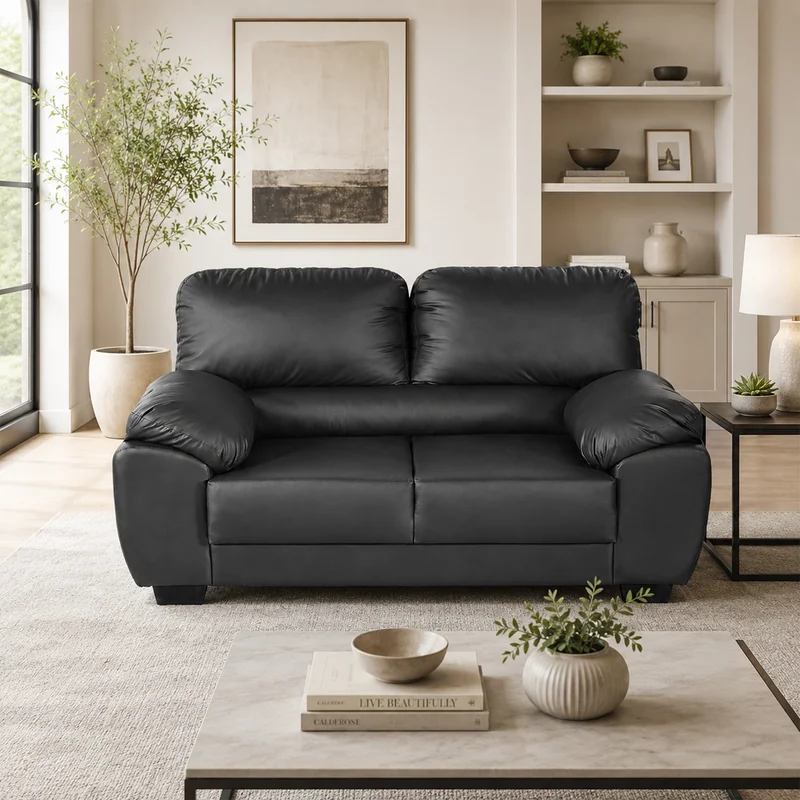 Sillon Sofa Living 2 Cuerpos Tapizado En Pu Alta Calidad en Gris - Sillones y sofás, Uruguay | Soy Hogar, vista 4