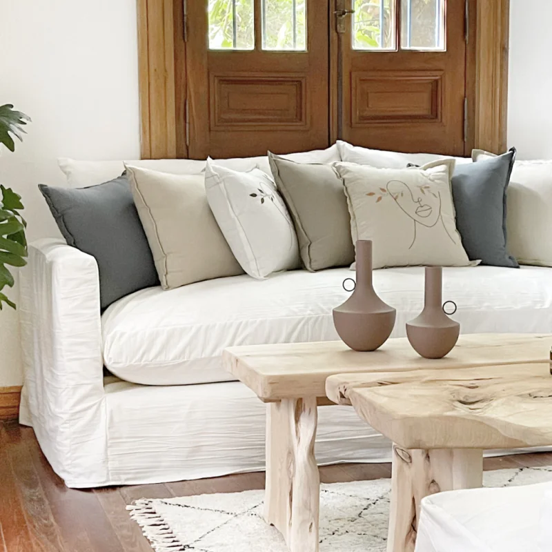 Sofá con funda Zeus en Beige - Sillones y sofás, Uruguay | Pieza Clave, vista 4
