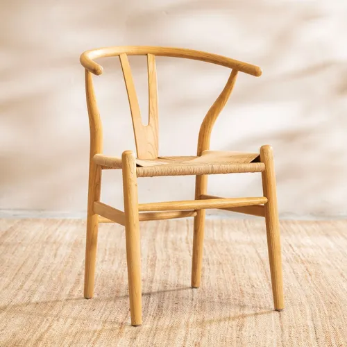 Silla de comedor Ellie en Madera natural - Sillas, Uruguay | Satec