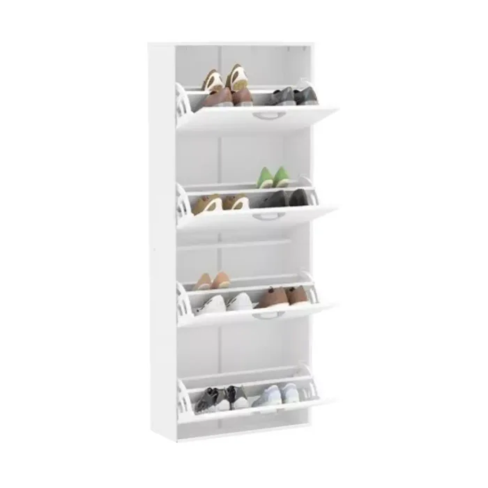 Zapatera 4 puertas - Leonardo en Blanco - Cómodas, Uruguay | Delta Center