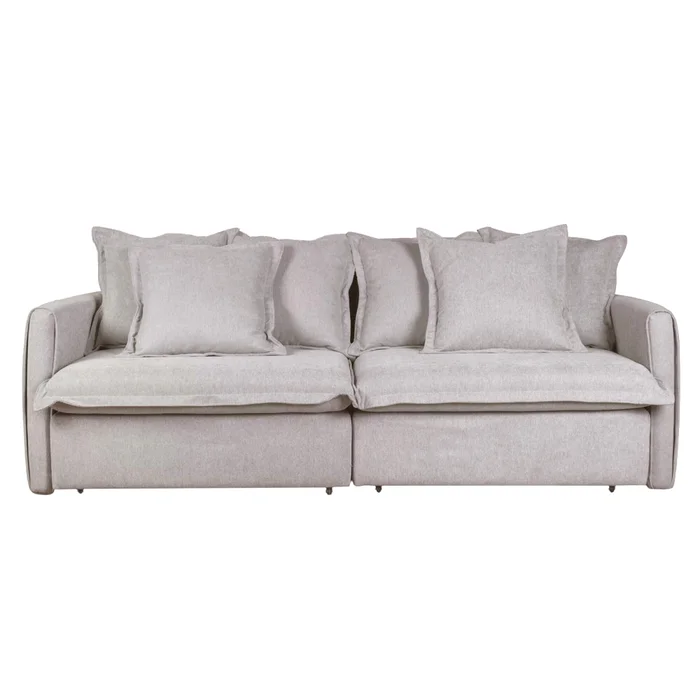 Sofá Cama 3 Cuerpos Tela Natural-beige Verona Beige en Beige - Sillones y sofás, Uruguay | Divino, vista 2