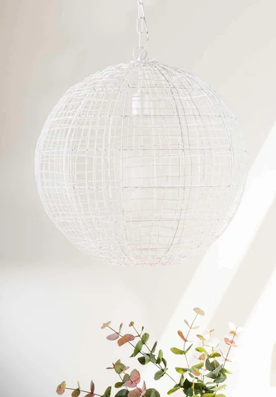 LAMPARA DE TECHO GLOBO WHITE - 55 CMS - Lámparas colgantes, Uruguay | La Iberica, vista 3