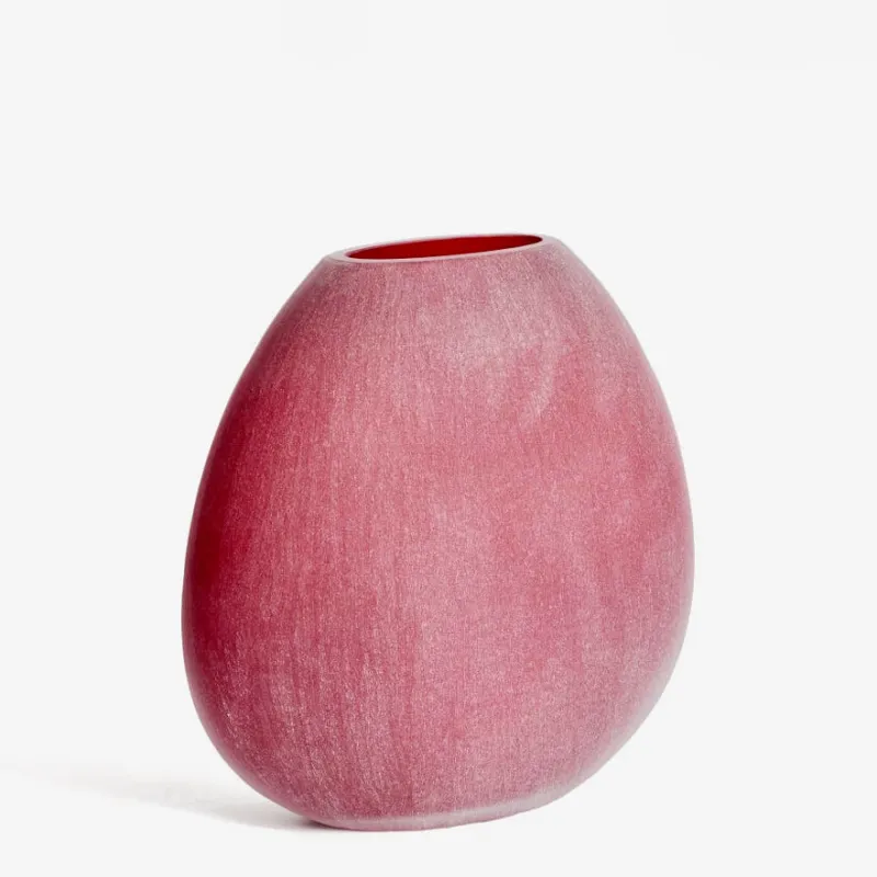 Jarrón Rovena de vidrio burdeos - 33,5 cm en Rojo - Jarrones, Uruguay | Kavehome