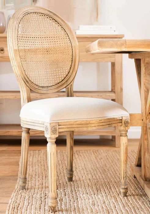 SILLA OVALO CON ESTERILLA - CLARA en Madera natural - Sillas, Uruguay | La Iberica, vista 4