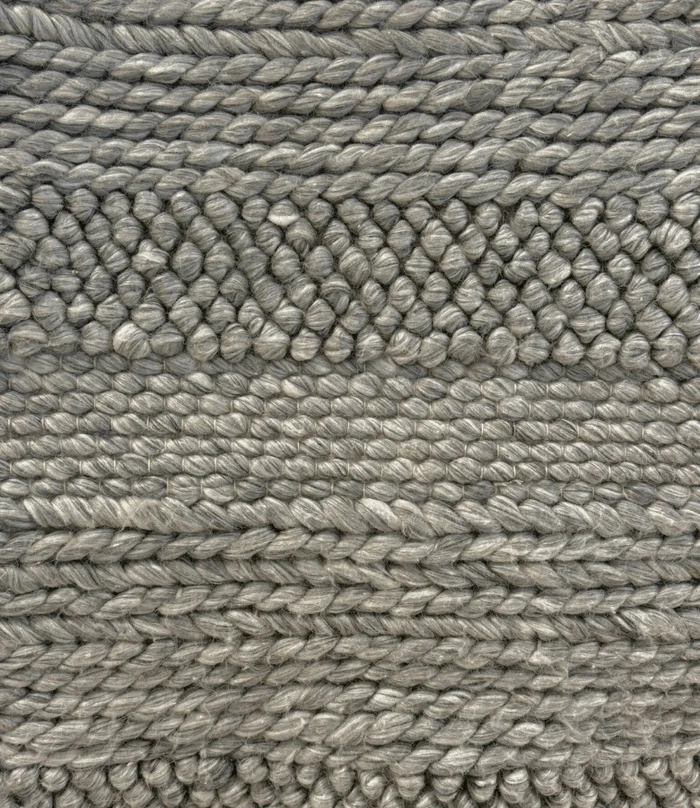ALFOMBRA LANA MIX NUDOS/ESPIGA GRIS en Gris - Textiles, Uruguay | Masinfinito Casa, vista 2
