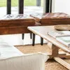BANQUETA / OTOMANO - CUERO ITALIANO ENVEJECIDO en Marrón - Butacas, banquetas y puffs, Uruguay | La Iberica, vista 3 de 9