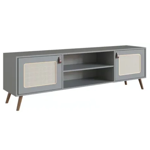 Rack TV Praga con Tela 160 cm - Verde - Muebles para TV, Uruguay | Berna home