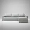 Sofá 3 Cuerpos + Chaise Izquierdo - Tela gris con puntos negros y crudos en Gris - Sillones y sofás, Uruguay | Champagne Home, vista 1 de 5