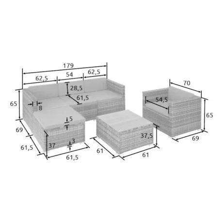 Juego de Jardin Manhattan en Beige - Muebles para el exterior, Uruguay | La Cueva Muebles, vista 8