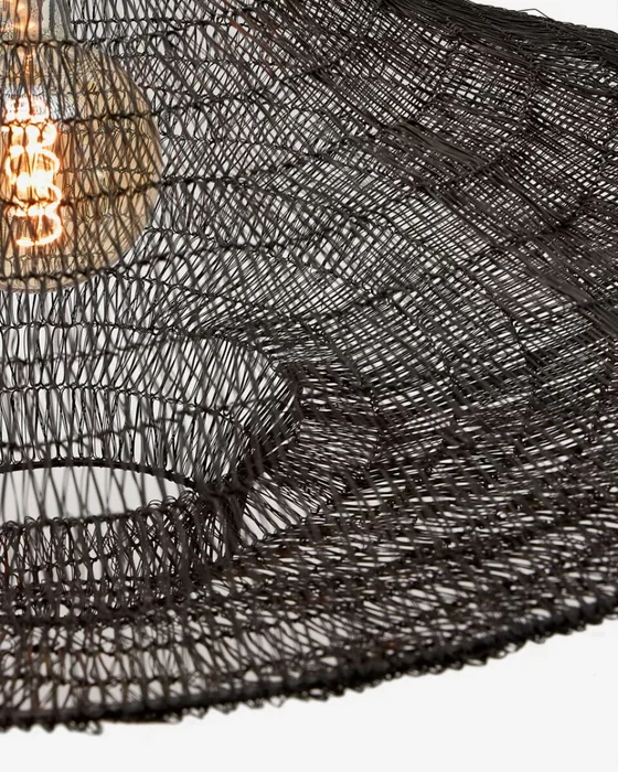 Lámpara de techo Makai de metal con acabado negro - Ø 87 cm en Negro - Lámparas colgantes, Uruguay | Kavehome, vista 6