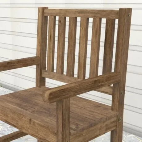 Banco de jardin 1 cuerpo Linea Naturale en Madera natural - Muebles para el exterior, Uruguay | La Cueva Muebles, vista 8
