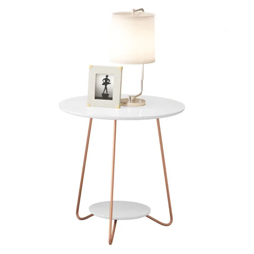 Mesa De Living Mesa Lateral Ratona Linea Retro Blanco en Blanco - Mesas de living, Uruguay | Soy Hogar, vista 3