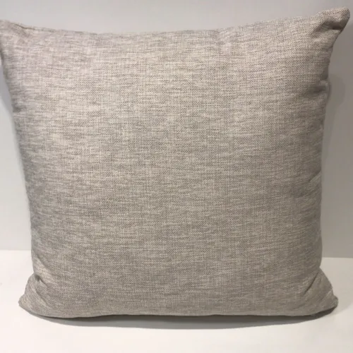 ALMOHADON 40X40 TELA JASPEADA CLARA en Blanco - Textiles, Uruguay | Champagne Home
