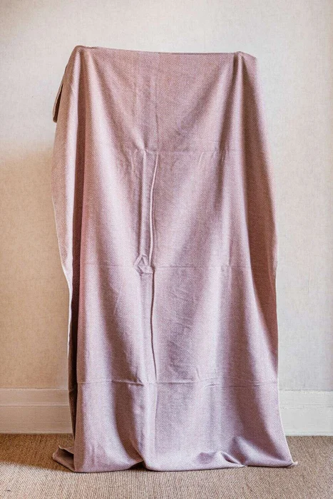 MANTA AUSTRIACA ESPIGA - MALVA en Violeta - Textiles, Uruguay | La Iberica, vista 2