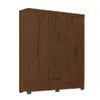 Ropero Max 6 Puertas 2 Cajones - Línea Glam - Nogal en Marrón - Roperos y placares, Uruguay | Ecowood, vista 1 de 4