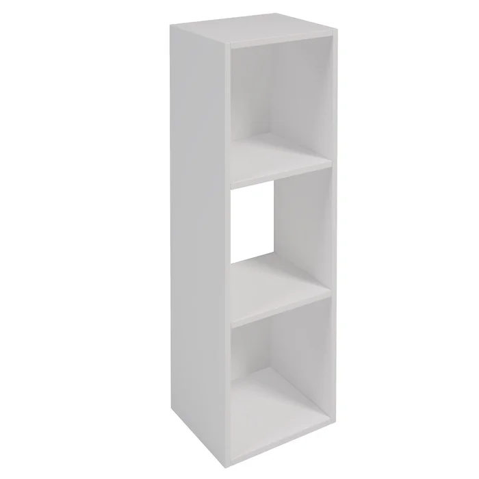 Estanteria 3 Nichos Morris en Blanco - Bibliotecas, Uruguay | Unsi