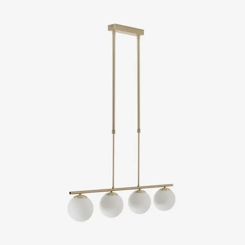 Lámpara de techo Mahala de acero - con 4 bolas de cristal glaseado en Dorado - Lámparas colgantes, Uruguay | Kavehome