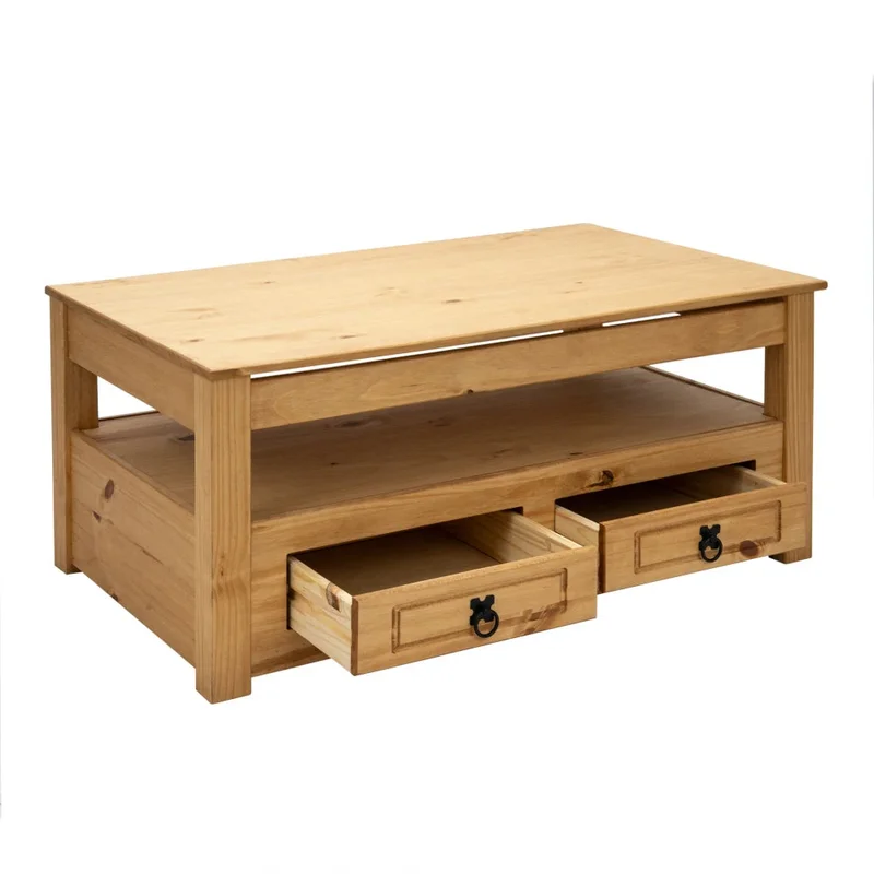 Mesa de Living Articulada - Línea Monterrey - Natural en Madera natural - Mesas de living, Uruguay | Ecowood, vista 5
