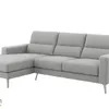 Sofá Chaise MILO en Tela Easy Clean - Gris en Gris - Sillones y sofás, Uruguay | Finkel, vista 1 de 4