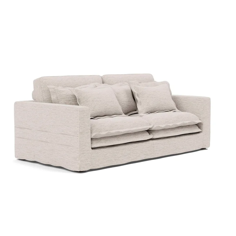 Sofá 3 Cuerpos Tela-premium Natural-beige Lazy Beige en Beige - Sillones y sofás, Uruguay | Divino, vista 3