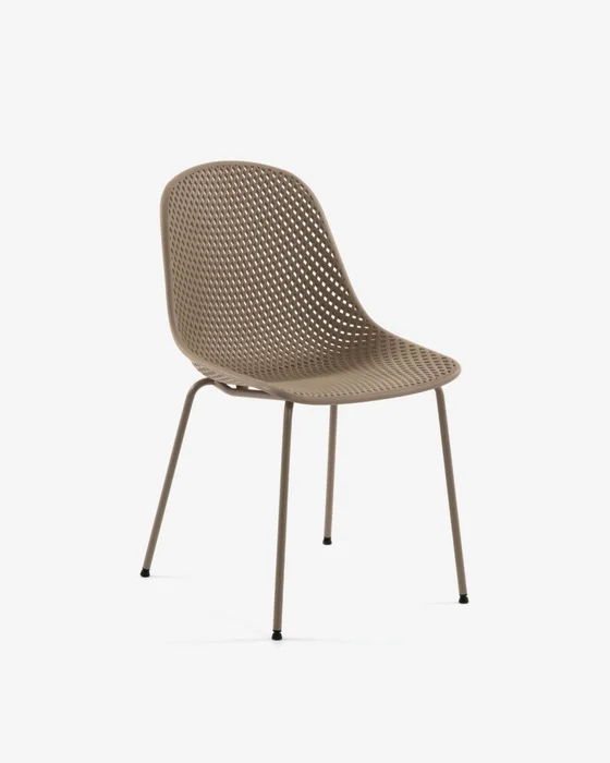 Silla Quinby - beige en Beige - Sillas, Uruguay | Kavehome