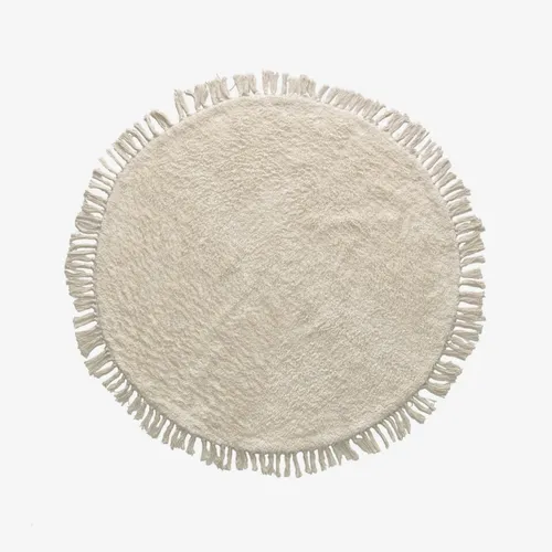 Alfombra Orwen Ø 100 cm en Blanco - Textiles, Uruguay | Kavehome