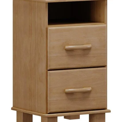Mesa Luz FINESTRA 2229W – 2 Cajones en Madera natural - Mesas de luz, Uruguay | Igoa