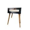 Mesa de Luz Praga - Negra con Esterilla - Mesas de luz, Uruguay | Berna home, vista 1 de 4