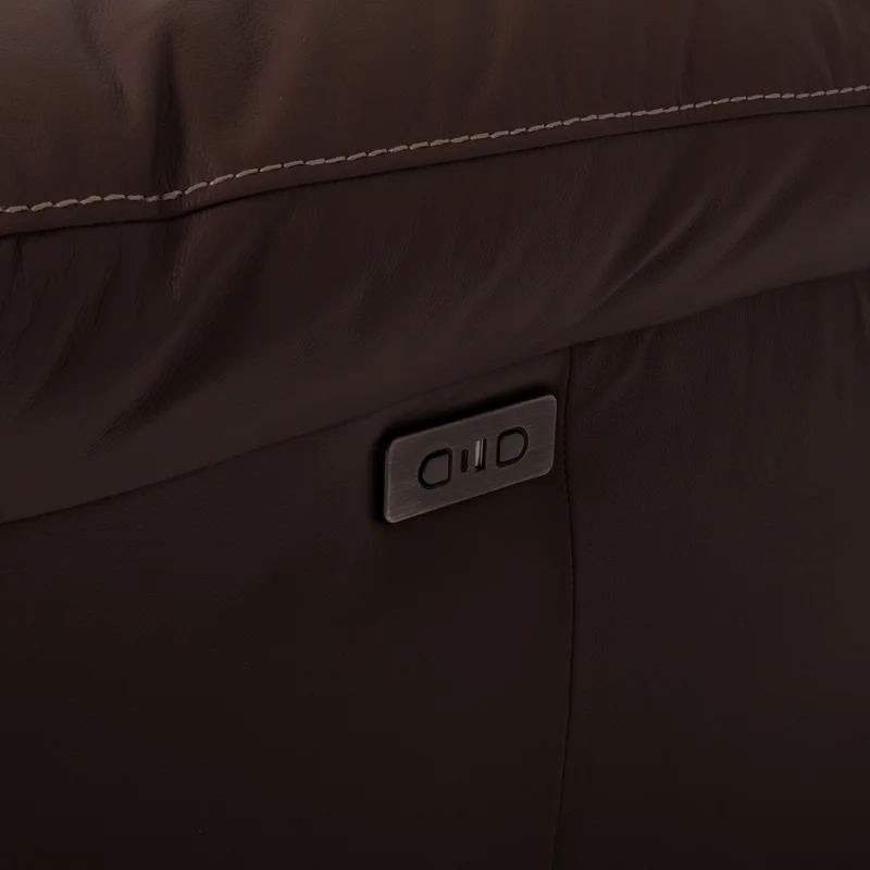 Sofá Recliner 3 Cuerpos Cuero-100-natural Marron Imperial Choc. en Marrón - Sillones y sofás, Uruguay | Divino, vista 4