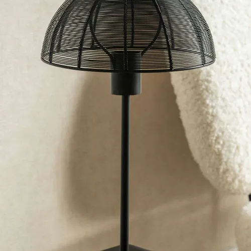 LAMPARA HONGUITO MESH NEGRA - ALTA en Negro - Lámparas de mesa, Uruguay | La Iberica