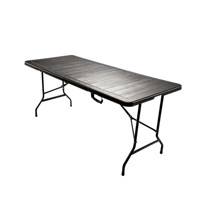Mesa Plegable Polietileno-alta-densidad Negro Aveo en Negro - Muebles para el exterior, Uruguay | Divino, vista 2