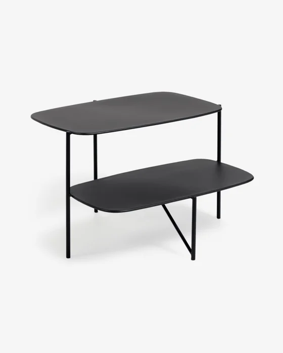 Mesa auxiliar Wigan metal negro 62 x 58 cm en Negro - Mesas de arrimo, Uruguay | Kavehome