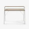 Escritorio Aarhus melamina acabado natural patas de acero acabado blanco 115 x 60 cm en Blanco - Escritorios y sillas de escritorio, Uruguay | Kavehome, vista 6 de 7