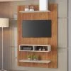 Panel Rack Tv Led Modular Living Sala Dormitorio Byte Miel Off White en Marrón - Sillones y sofás, Uruguay | Soy Hogar, vista 3