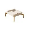 Mesa De Centro Living Con Gabeta Patas 100% Mfp en OFF WHITE NATURAL - Mesas de living, Uruguay | Soy Hogar, vista 3