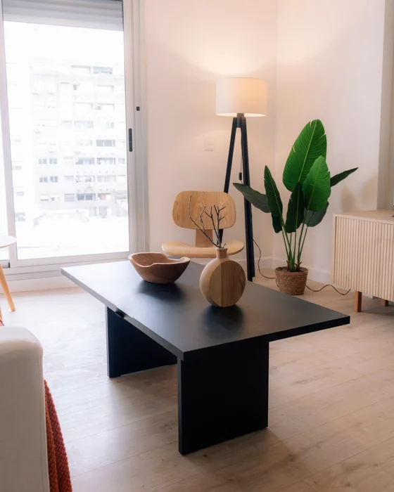 Mesa de Centro Capri 120cm - Negra en Madera natural - Mesas de living, Uruguay | Berna Home, vista 4