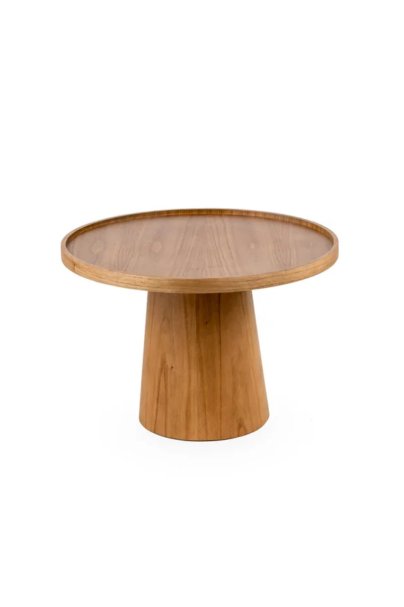 MESA DE LIVING ELARA ALTA CINAMOMO NATURAL 60X60X42H CM en Madera natural - Mesas de living, Uruguay | Vinibel, vista 2