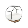 MACETA CERAMICA HEXAGONAL 18x9x18CM BLANCO/DORADO en Blanco - Macetas, Uruguay | Koz, vista 1 de 4