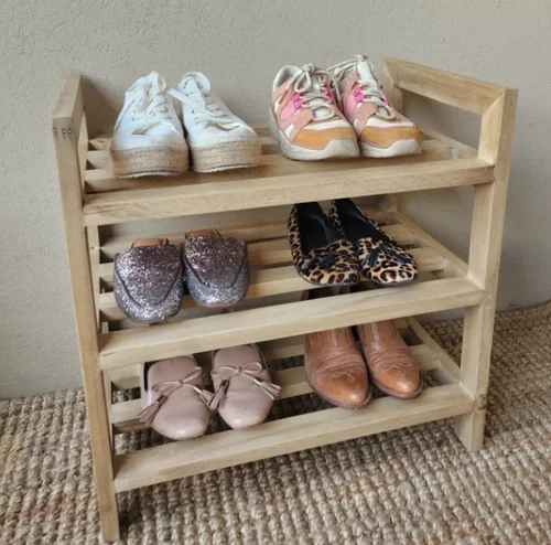Zapatera Calario en Madera natural - Aparadores y recibidores, Uruguay | Decoquadra