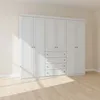 Placard Ropero 6 Puertas Mdf-y-mdp Blanco Americano en Blanco - Roperos y placares, Uruguay | Divino, vista 1 de 7