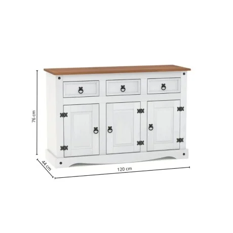 Promo Rack de Tv + Aparador Linea Naturale - Blanco/Roble en Multicolor - Muebles para TV, Uruguay | La Cueva Muebles, vista 8