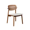 Silla De Comedor Rattan-y-madera Marron Danielle en Marrón - Sillas, Uruguay | Divino, vista 1 de 5