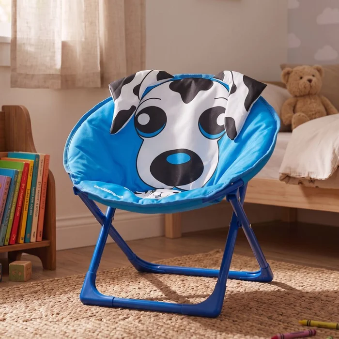 Silla Honguito Infantil Plegable de Metal - Perro en Amarillo - Sillones y sofás, Uruguay | Rústico Hogar