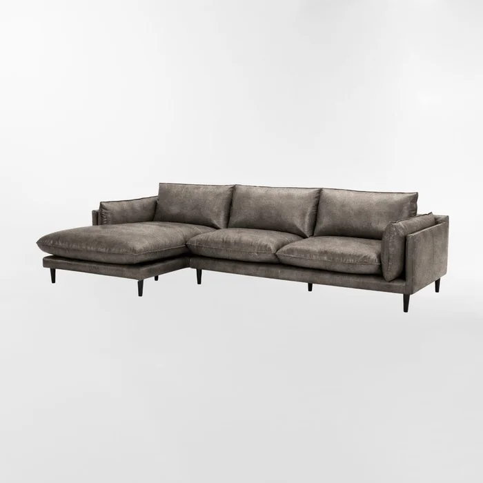 SOFA CON CHAISE PATAGONIA Gris IZQUIERDO - Sillones y sofás, Uruguay | Viasono, vista 2