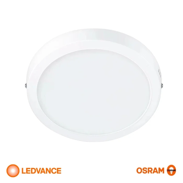 Panel LED LEDVANCE OSRAM Slim Redondo De Adosar 18W Luz Cálida en Blanco - Lámparas colgantes, Uruguay | Serlux