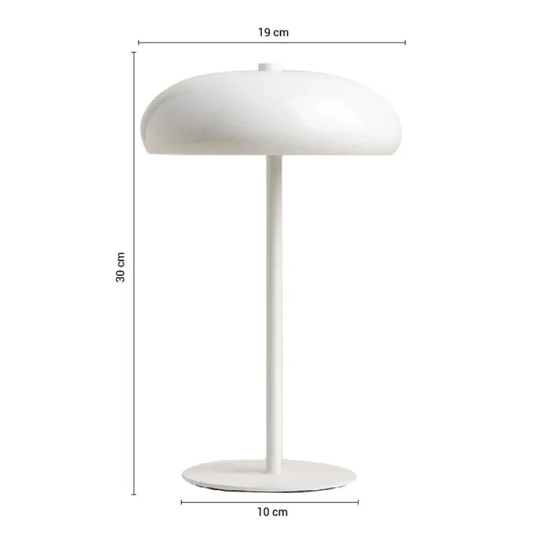 Luminaria de Mesa Scott Blanca en Blanco - Lámparas de mesa, Uruguay | Serlux, vista 5
