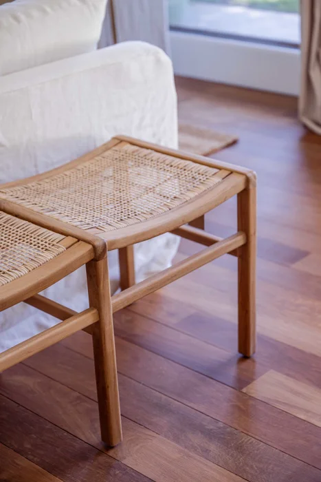 BANCO LARGO SALT RATTAN Y TEKA 150CM  en Madera natural, Uruguay | Más Infinito Casa, vista 4